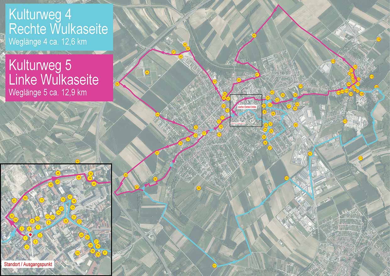 Plan Kulturwanderweg Route 4 & 5